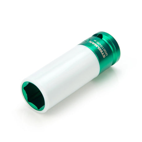Steelman Pro 95615-05 3/4 in. Sleeved Impact Socket with Wheel and Lug Nut Protector, 6-Point, 1/2 in. Drive