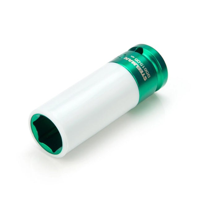 Steelman Pro 95615-05 3/4 in. Sleeved Impact Socket with Wheel and Lug Nut Protector, 6-Point, 1/2 in. Drive