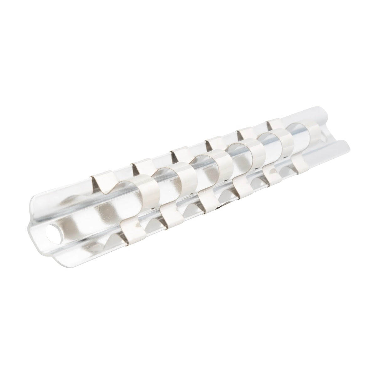 Steelman Pro 95679 7 Inch 3/8 Inch Drive Steel Socket Rail with 6 Sliding Clips (6 Piece)