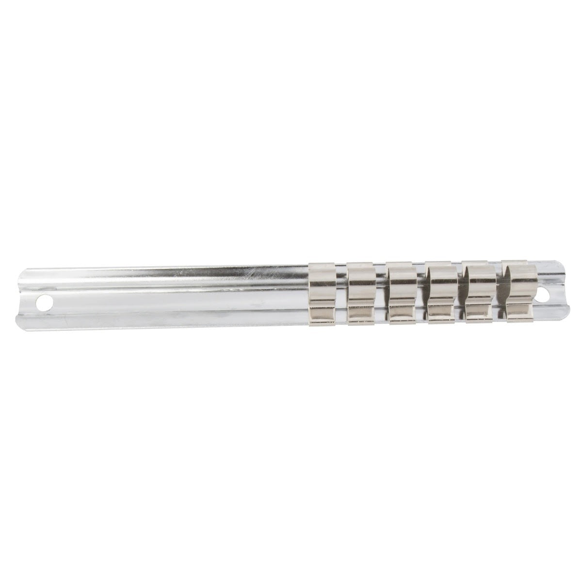 Steelman Pro 95679 7 Inch 3/8 Inch Drive Steel Socket Rail with 6 Sliding Clips (6 Piece) - 3