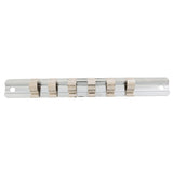 Steelman Pro 95679 7 Inch 3/8 Inch Drive Steel Socket Rail with 6 Sliding Clips (6 Piece) - 4