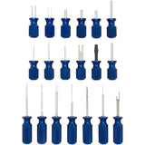 Steelman Pro 95978 Master Terminal Tool Kit for Automotive Terminal Block Wire Removal (19 Piece)