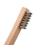 Steelman Pro 99089 Stainless Steel 1200-Bristle Wire Brush with Wood Handle 8 in. (5 Pack) - 2