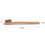 Steelman Pro 99089 Stainless Steel 1200-Bristle Wire Brush with Wood Handle 8 in. (5 Pack) - 4