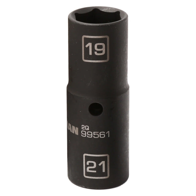 Steelman Pro 99561 1/2 in Drive 6 Point 19mm x 21mm Thin Wall Impact Flip Socket