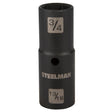 Steelman Pro 99562 1/2 Inch Drive 6 Point Thin Wall Impact Flip Socket 3/4 Inch x 13/16 Inch (1 Pack)
