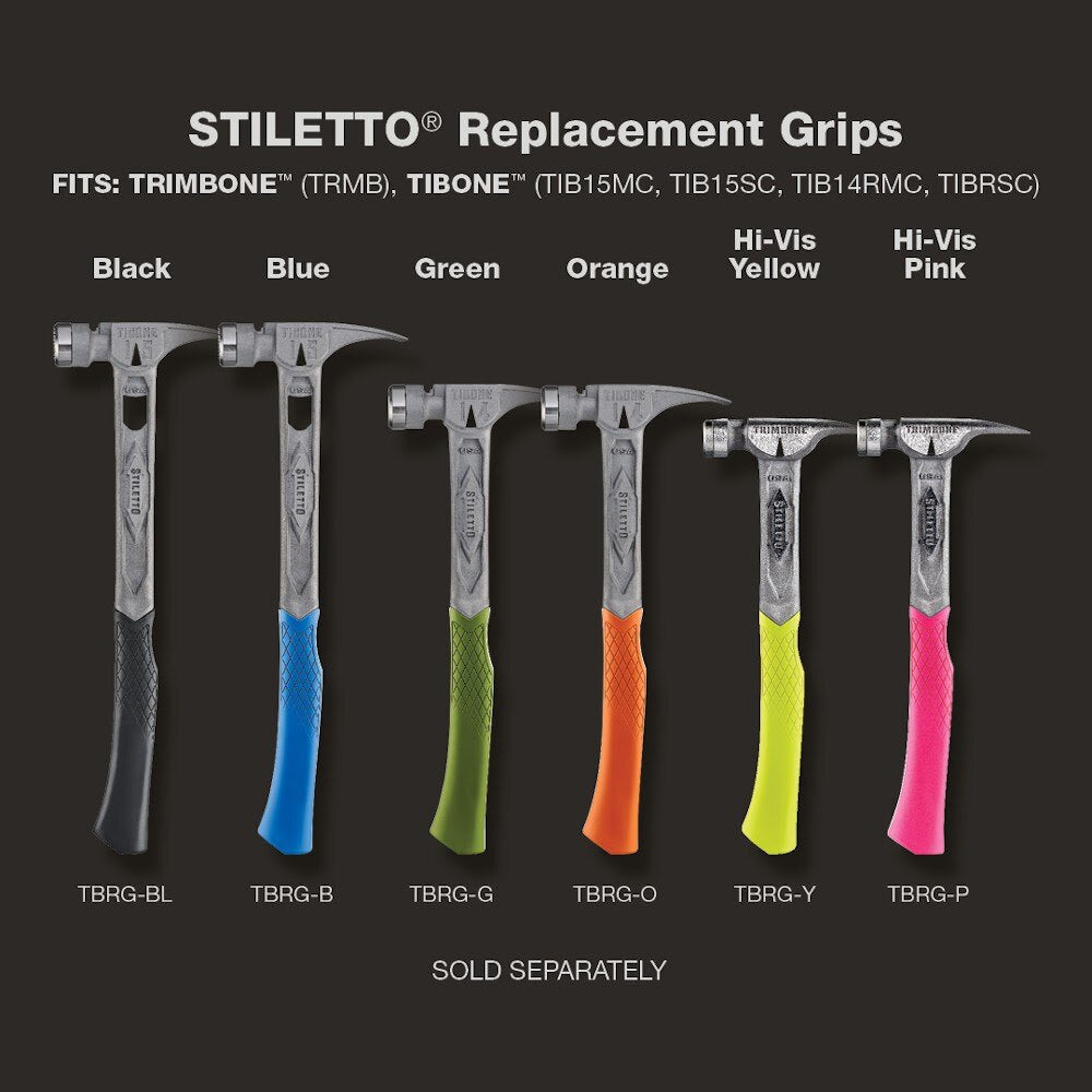 Stiletto TBRG-P Hi-Vis Pink Replacement Grip - 4