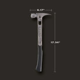 Stiletto TIB15SC TIBONE 15oz Smooth/Curved Titanium Framing Hammer - 3