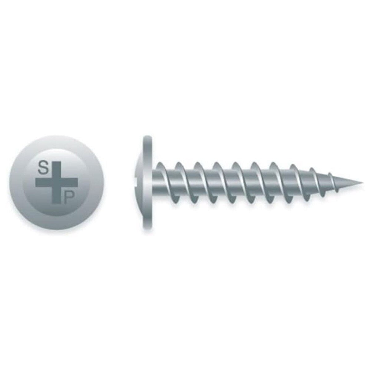 Strong-Point M83ZV #8 x 3/4" Phillips Modified Truss Tek Screw K-Lath 5 lb Box (1000 Count) - 2