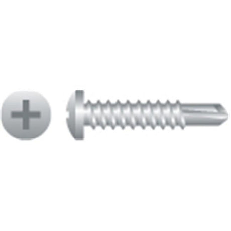 Strong-Point P64V 6 x 1 2" Phillips Pan Head Tek Screw Zinc Cr3 Coated (2500 Count)