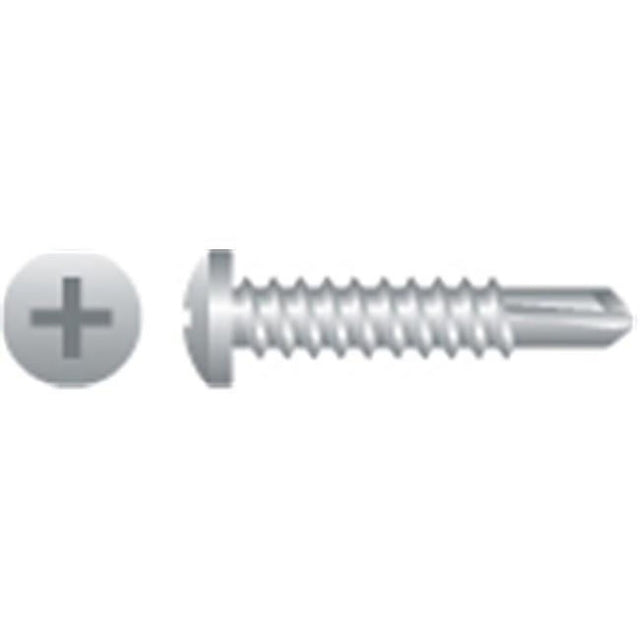 Strong-Point P64V 6 x 1 2" Phillips Pan Head Tek Screw Zinc Cr3 Coated (2500 Count)