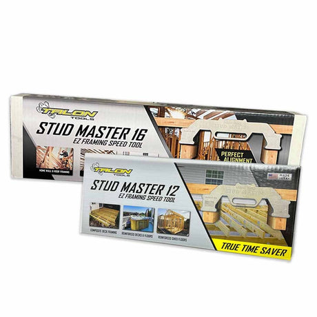 Stud Master SM1216-S 12" and 16" Stud Master Bundle Framing Layout Tool, Stud Framing Jig for Precision Wall Stud Measurement