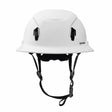 Studson SHK1-FB-EW Full Brim Non-Vented Class E Type II Safety Helmet - White