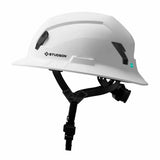 Studson SHK1-FB-EW Full Brim Non-Vented Class E Type II Safety Helmet - White - 2