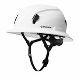 Studson SHK1-FB-EW Full Brim Non-Vented Class E Type II Safety Helmet - White - 4