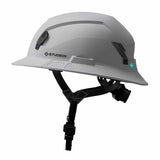 Studson SHK1-FB-EW Full Brim Non-Vented Class E Type II Safety Helmet - White - 7