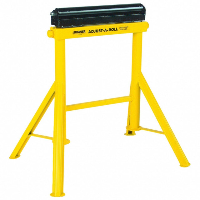 Sumner 4300CRH Adjust-A-Roll Pipe Stand with 18" Conveyor Roller Head 31" Height 2000 lb Capacity