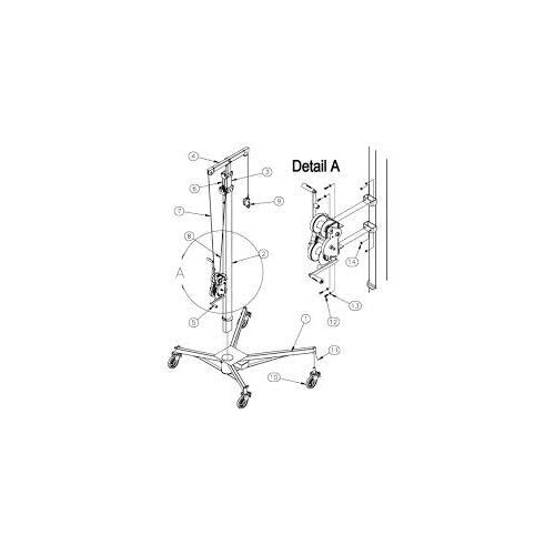 Sumner 780175 Winch with Load Line CS-2000 (Z-1)