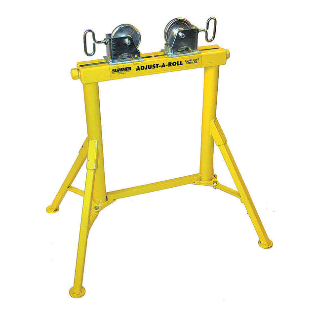 Sumner 780368 ST-604 Adjust-A-Rolls 31" High Jack Pipe Stand with Stainless Steel Wheels, 2000 Lb