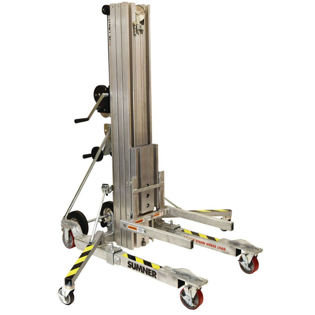Sumner 783068 2615 Galvanized Finish 15' Series 2600 "Axel" The Big Lift Contractor Lift, 1,100 lbs cpacity