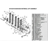 Sumner 783653 Standard Fork Assembly for Select Material Lifts - 3
