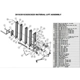 Sumner 783653 Standard Fork Assembly for Select Material Lifts - 3