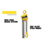 Sumner CB100C20 1T Chain Hoist 20' - 2