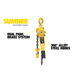 Sumner LH150C15 1-1/2T Lever Hoist 15' - 2