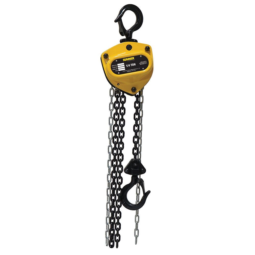 Sumner PCB025C20 1/4T Chain Hoist 20' Lift