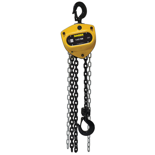 Sumner PCB150C10 1-1/2T Chain Hoist 10' Lift