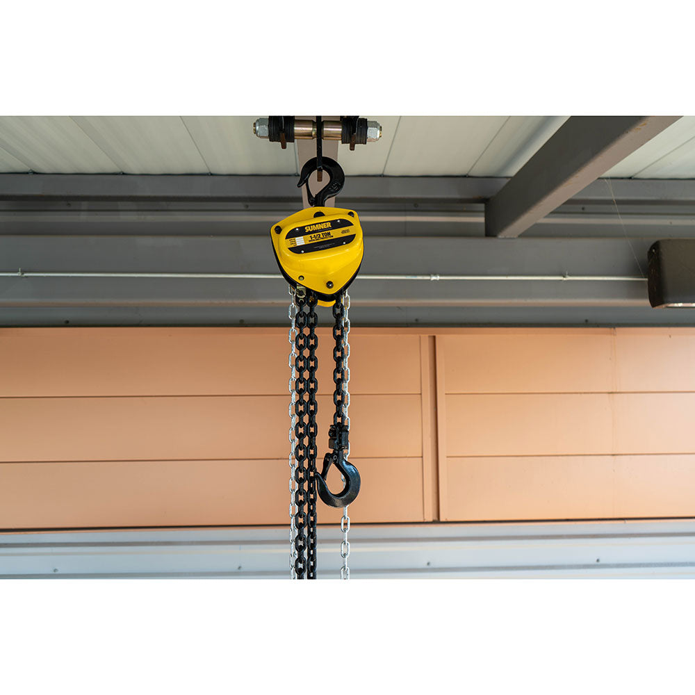 Sumner PCB150C20WO 1-1/2T Chain Hoist 20' Lift and Overload Protection - 3