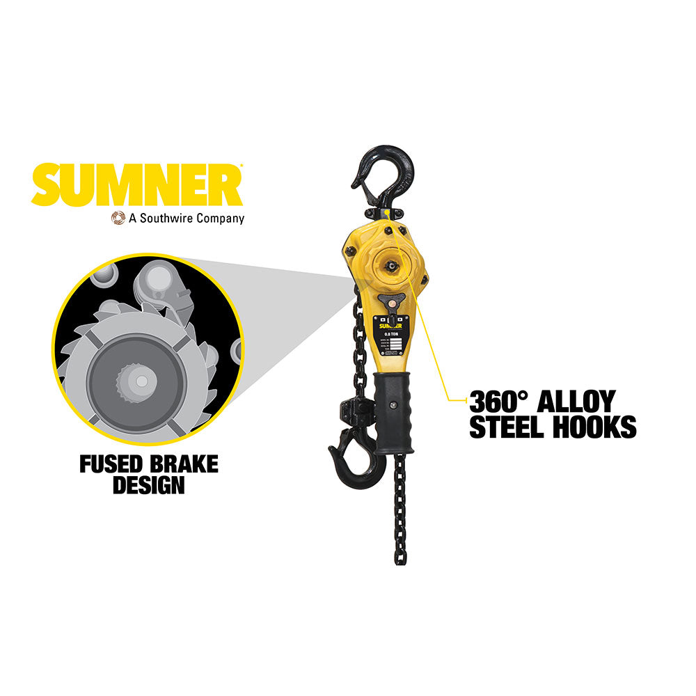 Sumner PLH080C05 .8T Lever Hoist 5' - 2