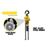 Sumner PLH100C10 1T LVR Hoist 10' - 2