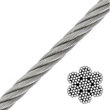 T.C. International 25062 3/8" x 1000' 7x19 Galvanized Aircraft Cable Roll - 4