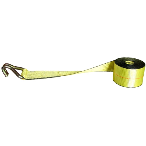 Lift All TE61226 Tuff-Edge Winch Strap with U-Hook, 4"x30' 12000 Lbs