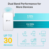 TP-Link B08RHD97QY AC1200 Dual Band WiFi Range Extender 3.5 x 1.4 x 4.9" with Ethernet Port - 2