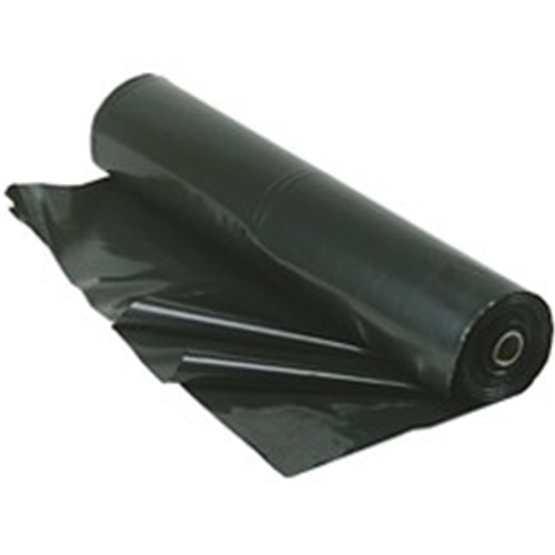 TRM 1020B 20x100 10mil Thickness Black Poly Plastic Sheeting, Made with Recycled Materials