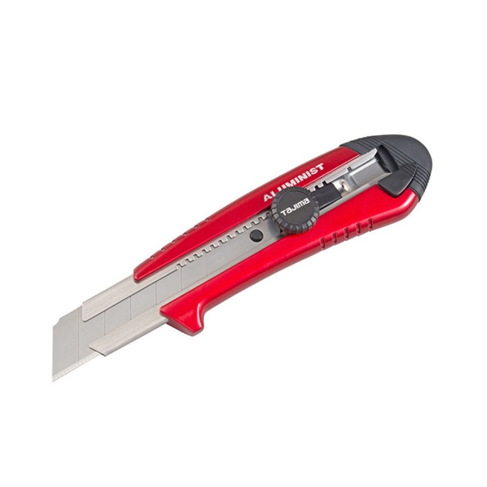 Tajima AC-701R Rock Hard Aluminist with Dial Lock Blade Lock, 3 x Rock Hard Blade, Red