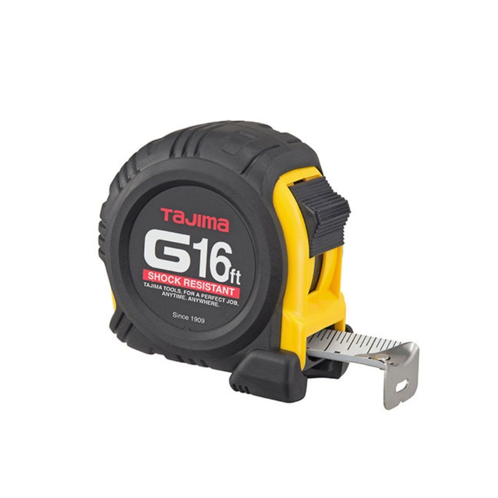 Tajima G-16BW G-Series Standard Scale 16' x 1" Steel Blade Tape Measure