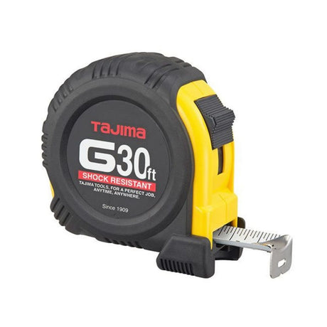 Tajima G-30BW G-Series Standard Scale 30' x 1" Steel Blade Tape Measure