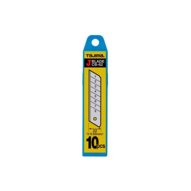 Tajima LCB-62 Endura-Blade 8 Point Utility Knife Blades, 10-Pack