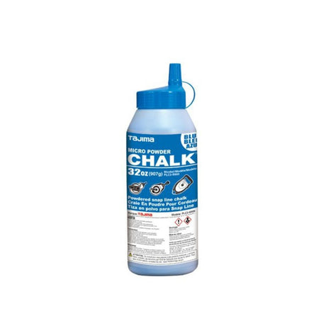 Tajima PLC2-B900 Chalk-Rite Ultra Fine Chalk with Easy Fill Nozzle, 907g/32 oz., Blue