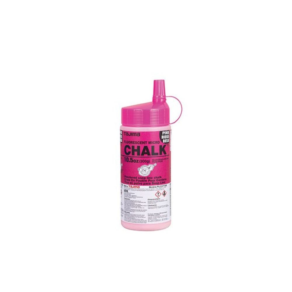 Tajima PLC2-FP300 Chalk-Rite Ultra Fine Chalk 10.5 oz. with Easy Fill Nozzle, Fluorescent Pink