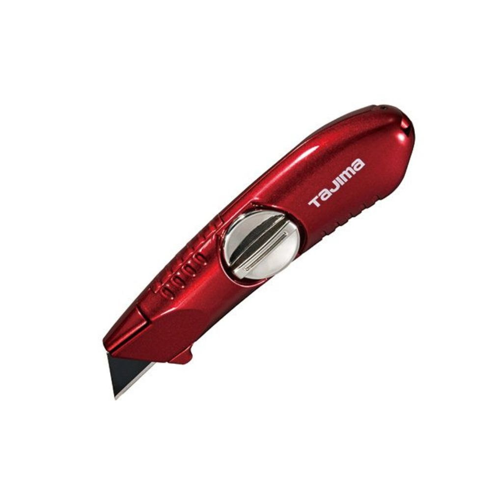 Tajima VR-101R VR-Series Fixed-Blade Utility Knife, 3 x V-REX Blades, Red