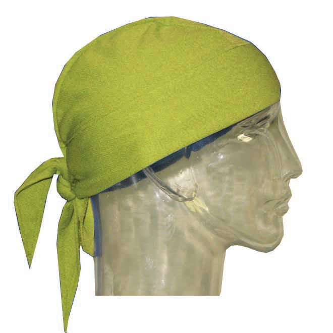 Techniche 6536-HV Hyperkewl Cooling Skull Cap Bandana HiVis Lime