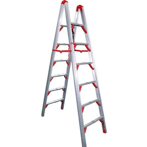 TeleSteps 700FLD 7' Folding Step Ladder-Double Sided