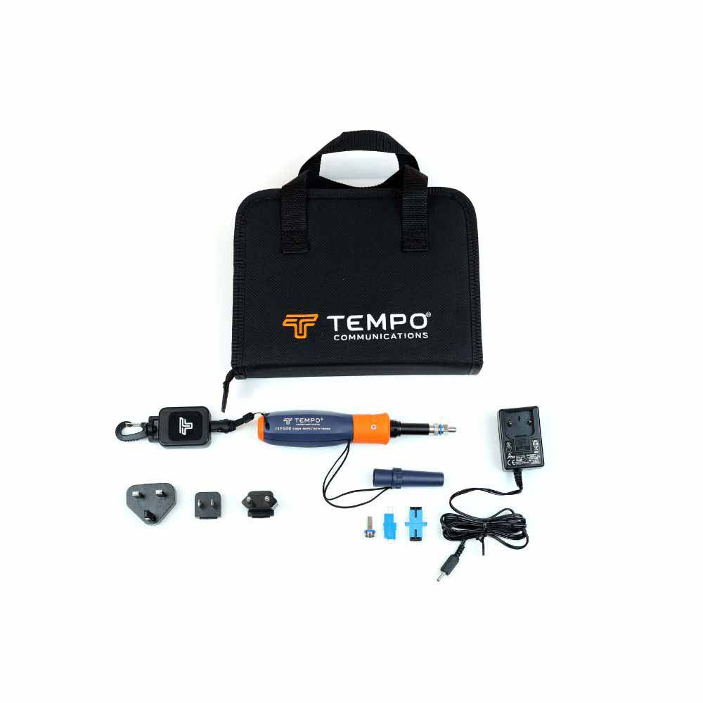 Tempo FIP100 Kit - LC/UPC Fiber Inspection Probe Kit, LC/UPC