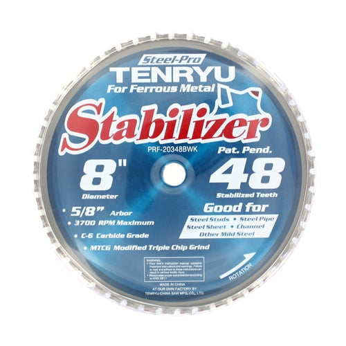 Tenryu PRF-20348BWK 8" 48T Stabilizer Blade