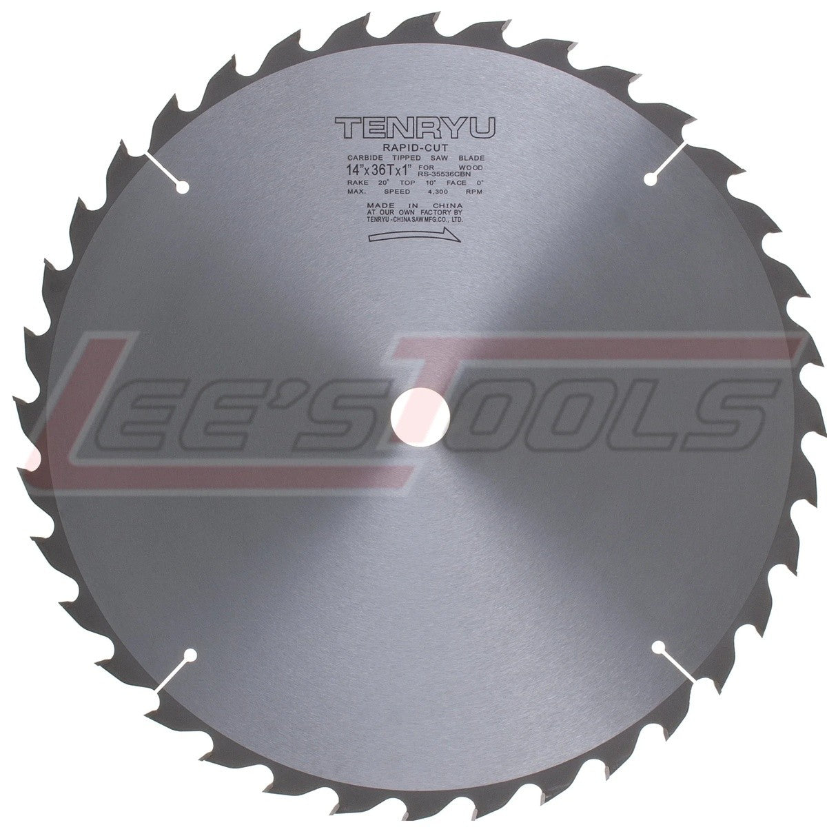Tenryu RS-35536CBN 14 in. 36T 1 in. Arbor Carbide Tipped Circular Saw Blade for Wood (Single)