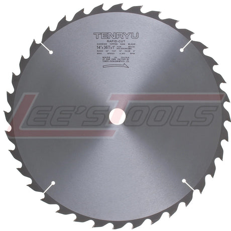 Tenryu RS-35536CBN 14 in. 36T 1 in. Arbor Carbide Tipped Circular Saw Blade for Wood (Single)